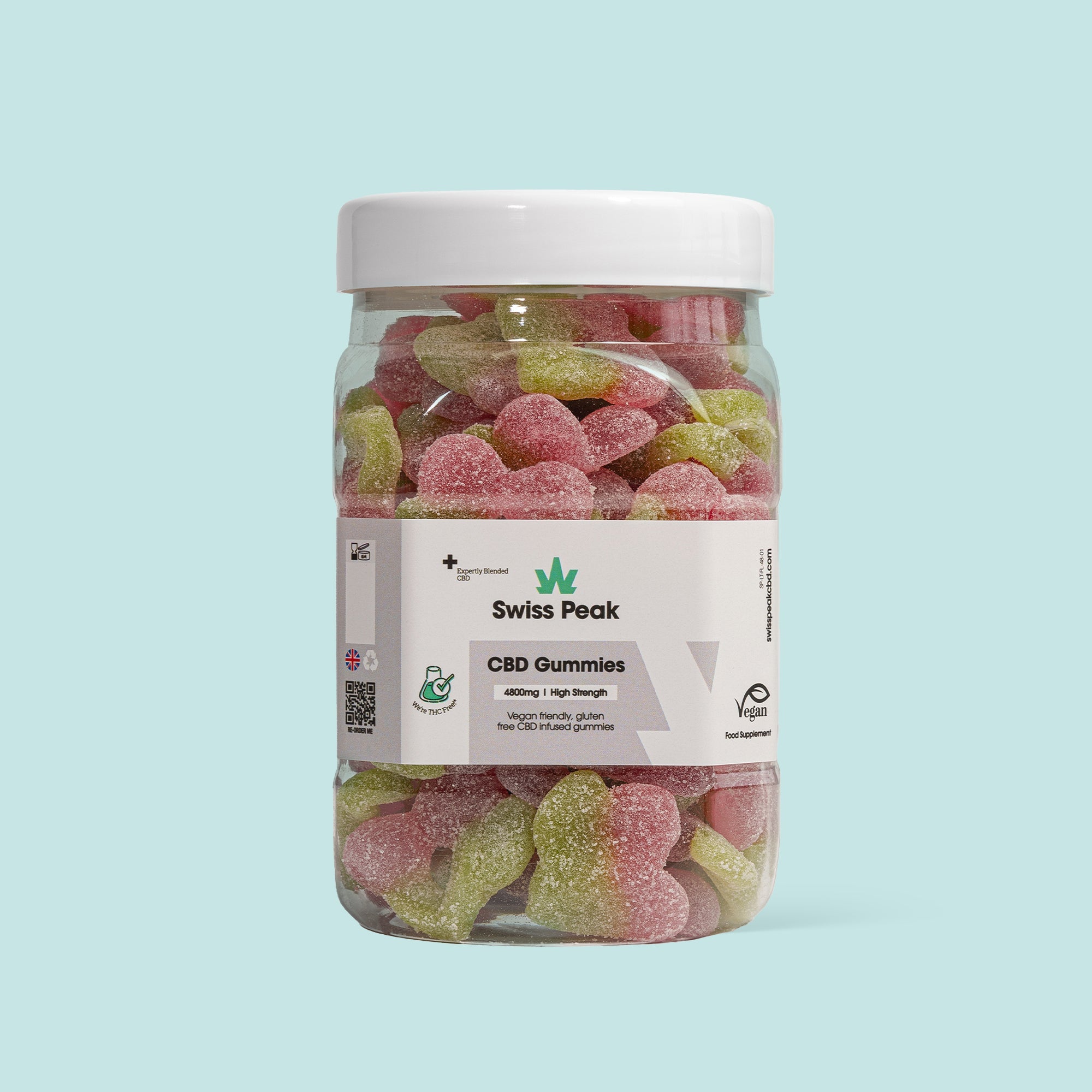 CBD Cherry Flavoured Gummies 3200mg - 4800mg - SwissPeakCBD