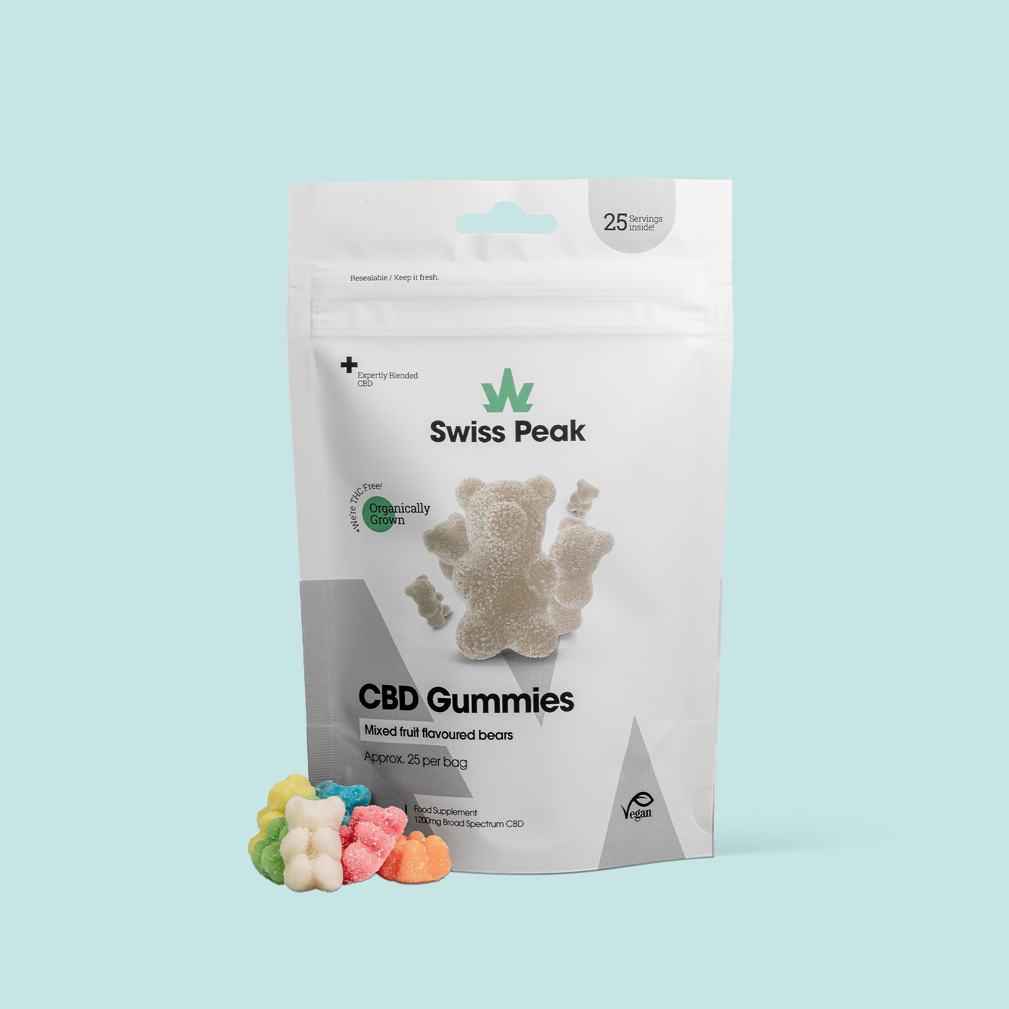 CBD Gummy Bears (1200mg CBD) - SwissPeakCBD