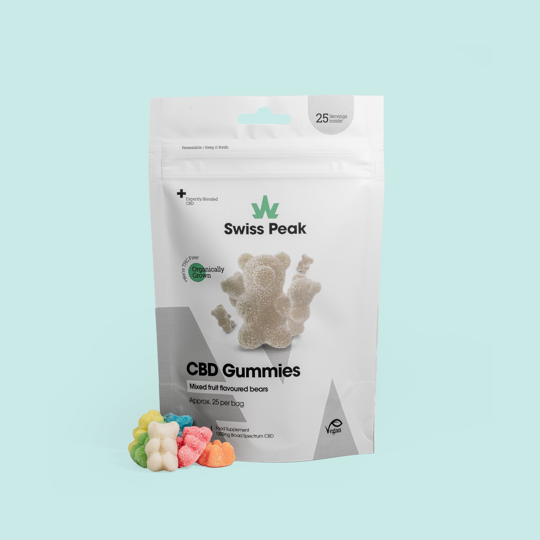 CBD Gummy Bears (1200mg CBD) - SwissPeakCBD