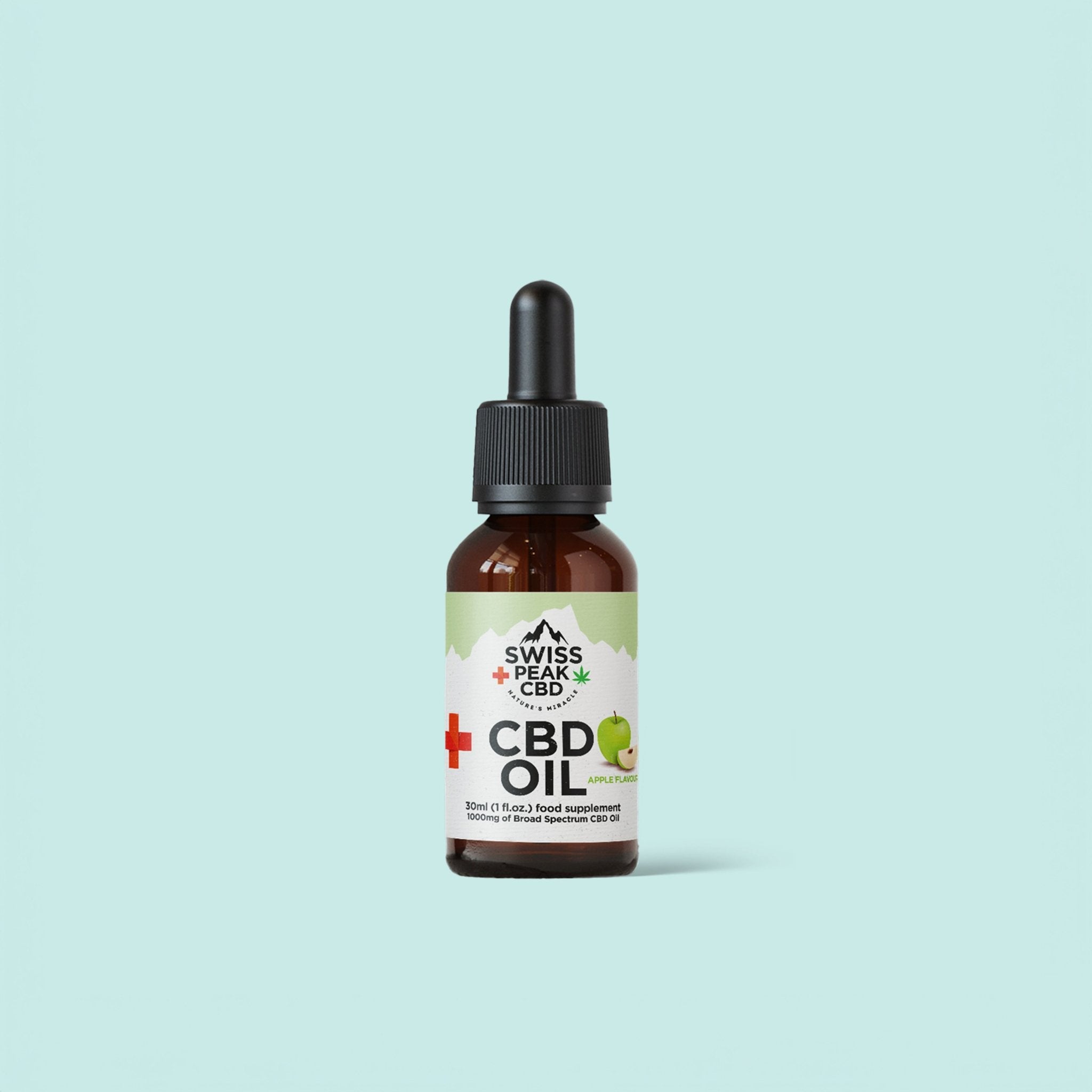 CBD Oil 30ml | Apple 500mg - 1000mg - SwissPeakCBD